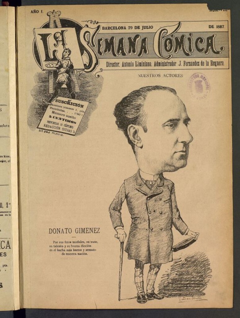 Miniatura de La Semana Cómica del 29 de julio de 1887, nº 8