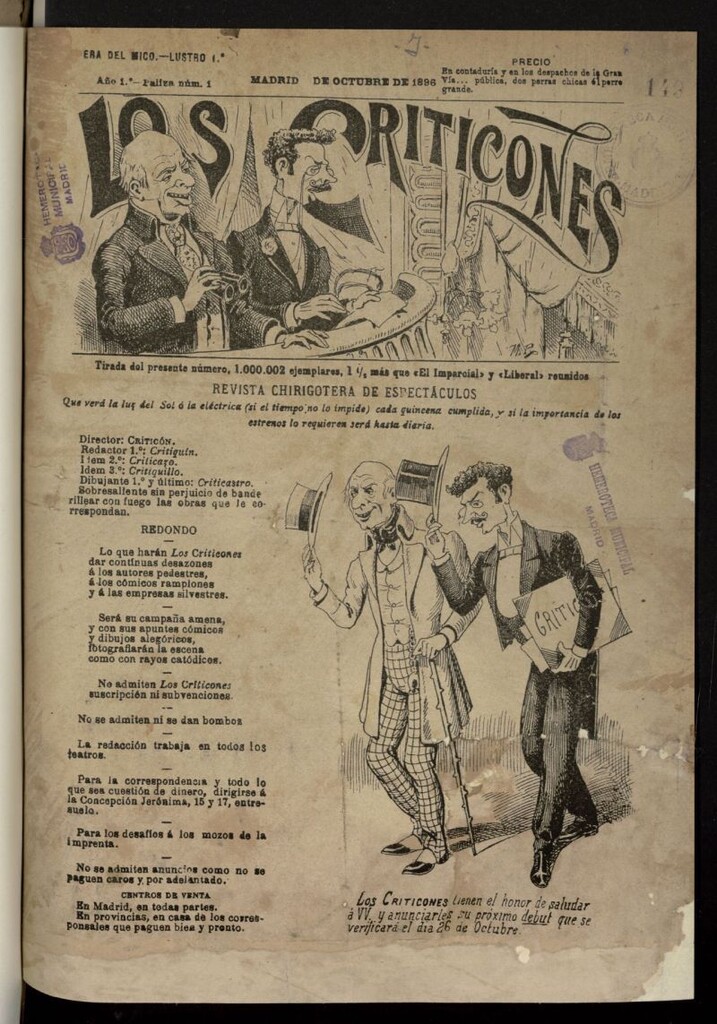 Miniatura de Los Criticones: revista chirigotera de espectáculos