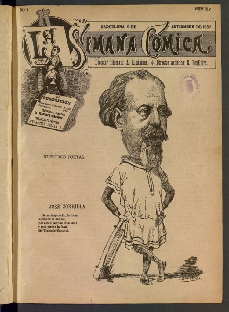 Miniatura de La Semana Cómica del 9 de septiembre de 1887, nº 15