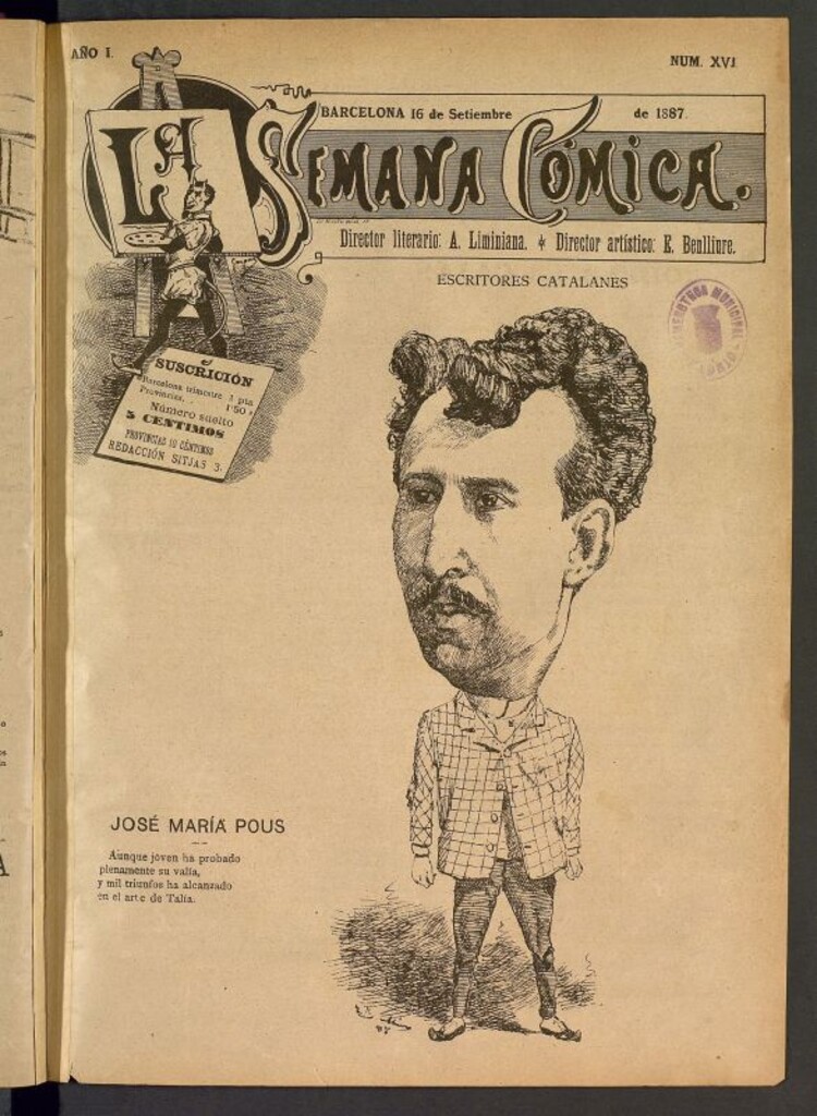 Miniatura de La Semana Cómica del 16 de septiembre de 1887, nº 16