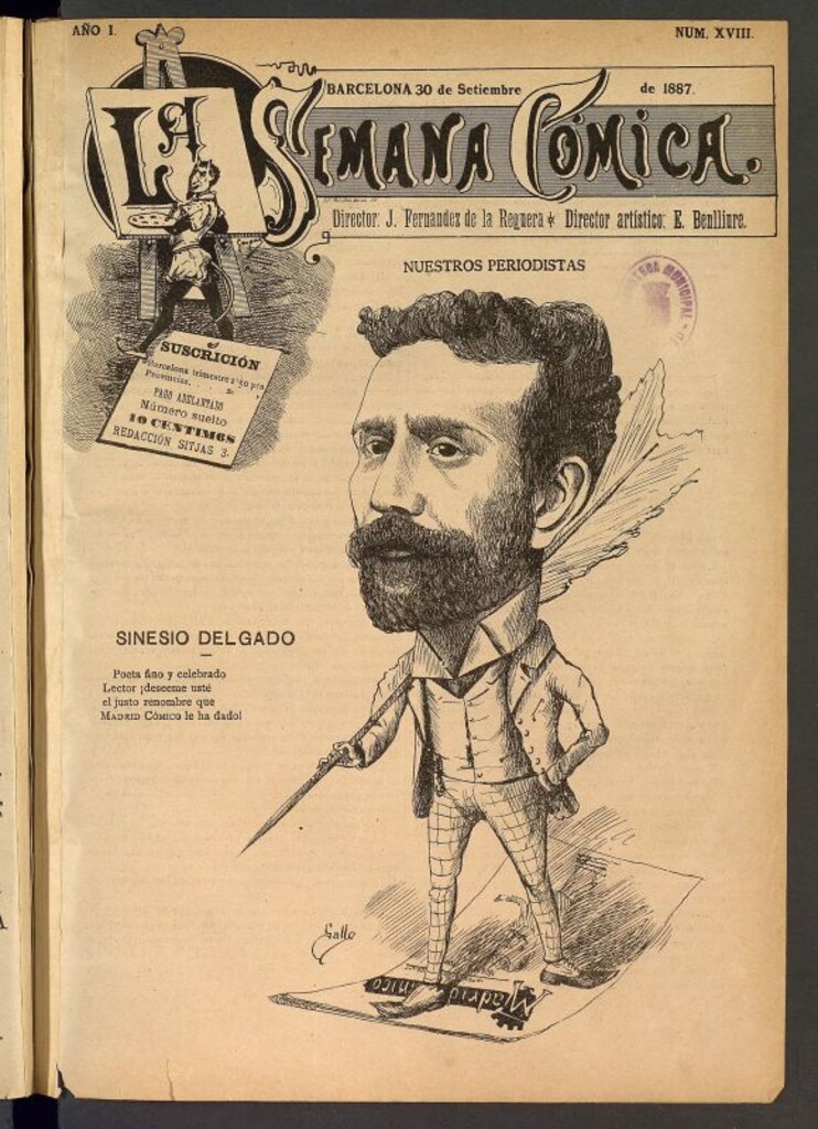 Miniatura de La Semana Cómica del 30 de septiembre de 1887, nº 18