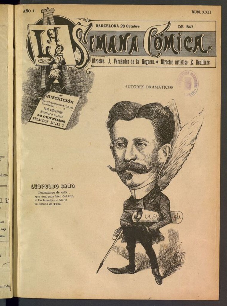 Miniatura de La Semana Cómica del 28 de octubre de 1887, nº 22
