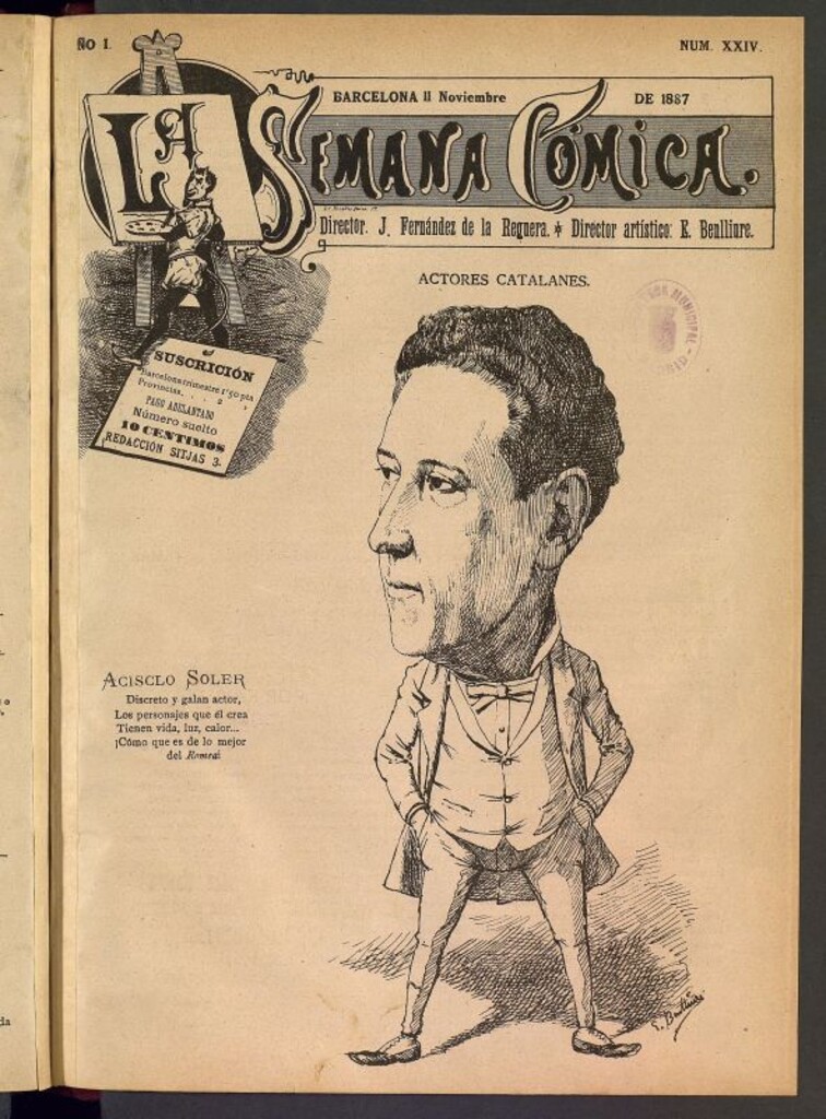 Miniatura de La Semana Cómica del 11 de noviembre de 1887, nº 24
