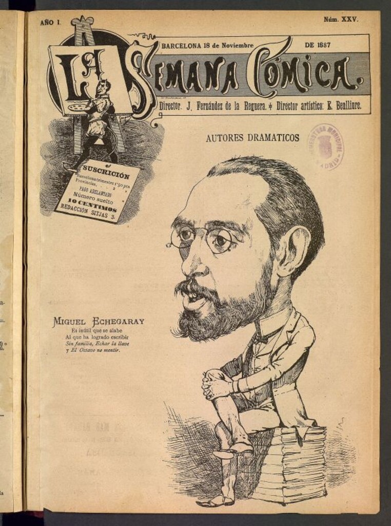 Miniatura de La Semana Cómica del 18 de noviembre de 1887, nº 25