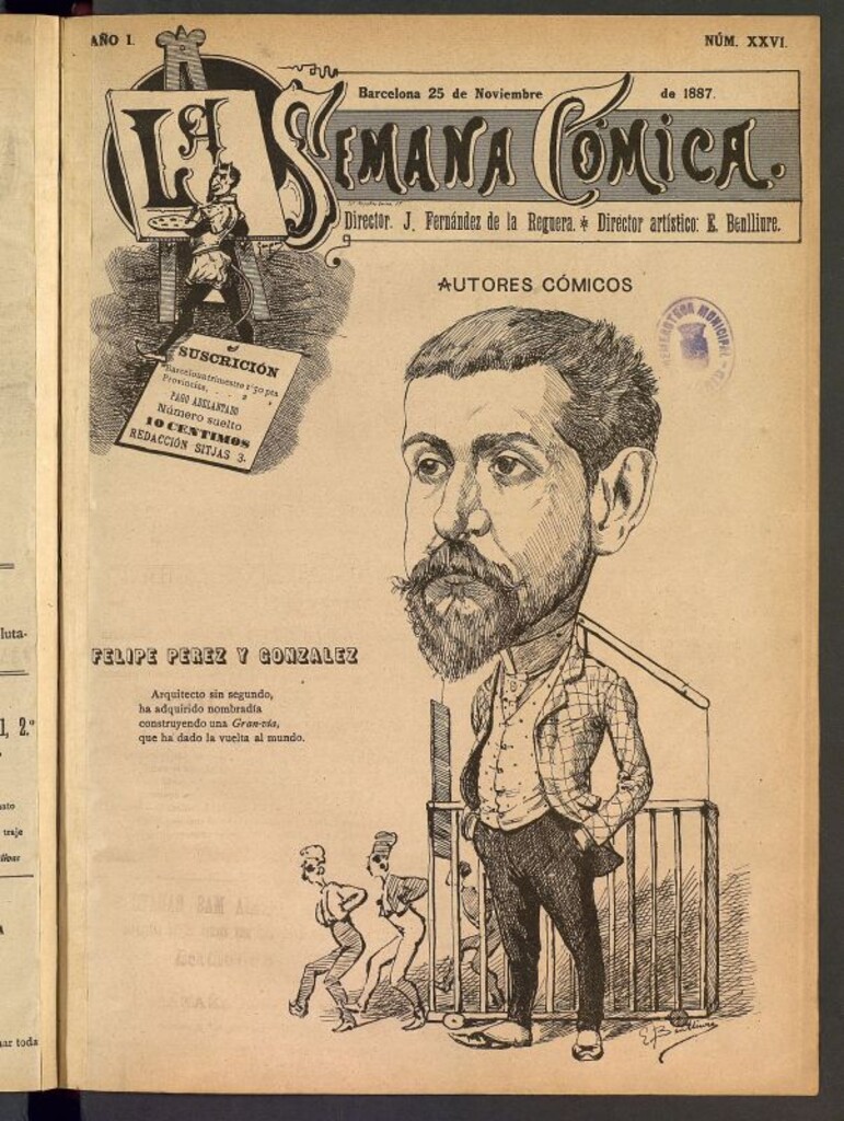 Miniatura de La Semana Cómica del 25 de noviembre de 1887, nº 26