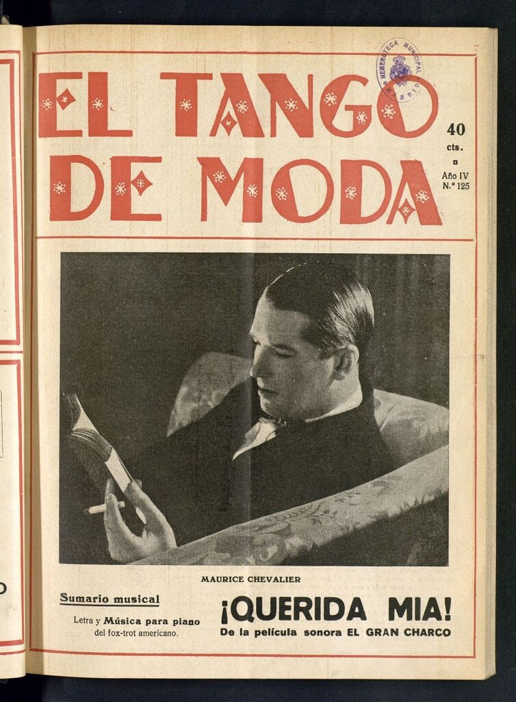 Miniatura de El Tango de Moda : revista popular hispano-americana. Aparece los sábados. Nº 125