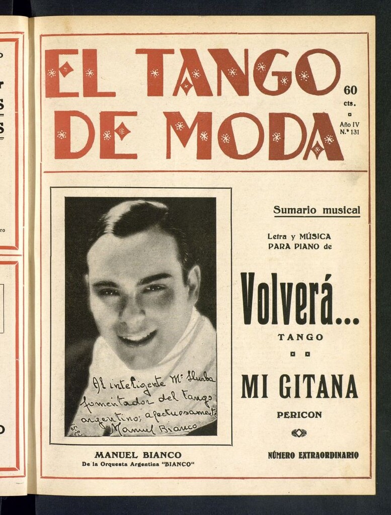Miniatura de El Tango de Moda : revista popular hispano-americana. Aparece los sábados. Nº 131