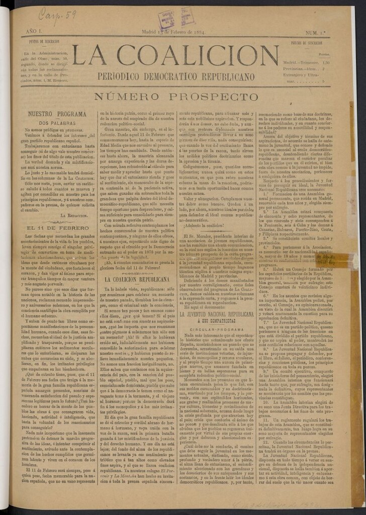 Miniatura de Coalición: periódico democrático republicano