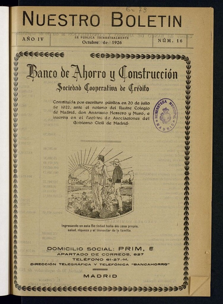 Miniatura de Nuestro Boletín. Nº 16