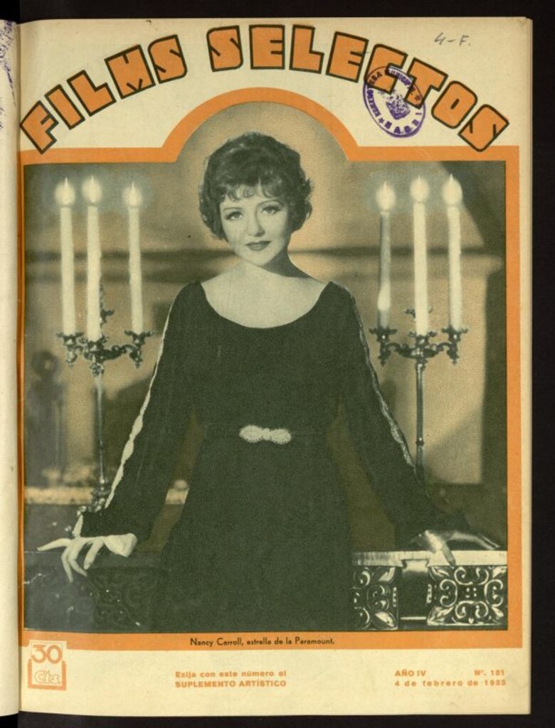 Miniatura de Films Selectos. 4 de febrero de 1933, nº 121