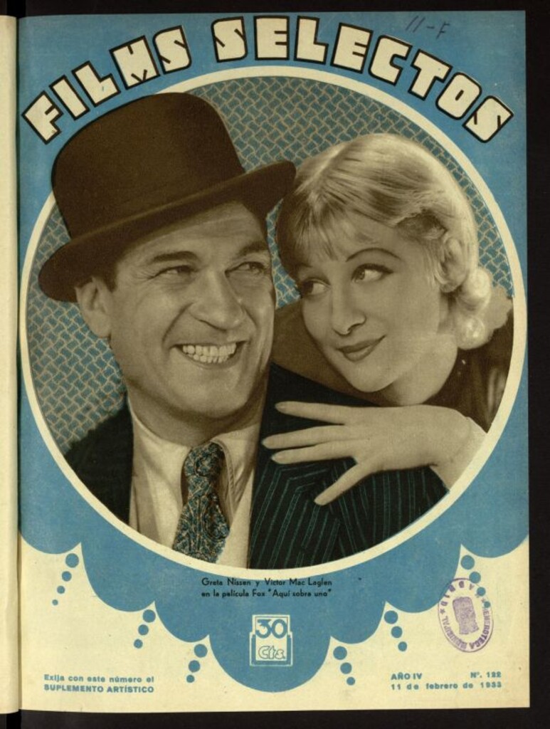 Miniatura de Films Selectos. 11 de febrero de 1933, nº 122
