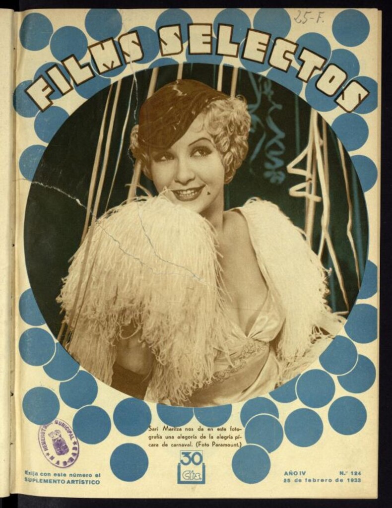 Miniatura de Films Selectos. 25 de febrero de 1933, nº 124