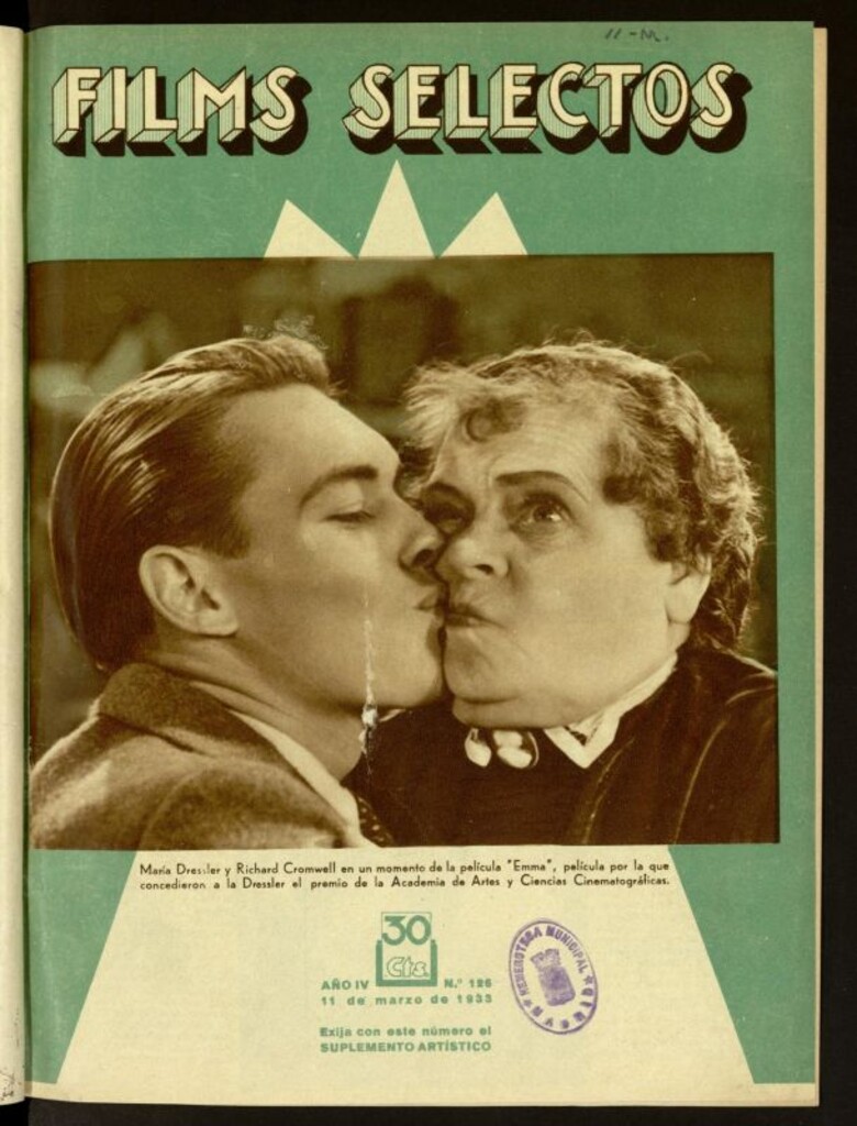 Miniatura de Films Selectos. 11 de marzo de 1933, nº 126