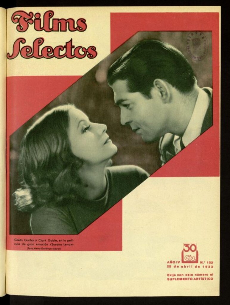 Miniatura de Films Selectos. 22 de abril de 1933, nº 132