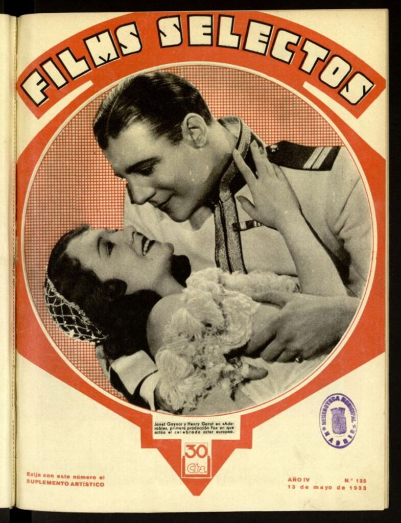 Miniatura de Films Selectos. 13 de mayo de 1933, nº 135
