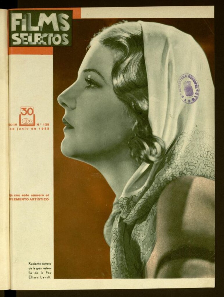 Miniatura de Films Selectos. 3 de junio de 1933, nº 138