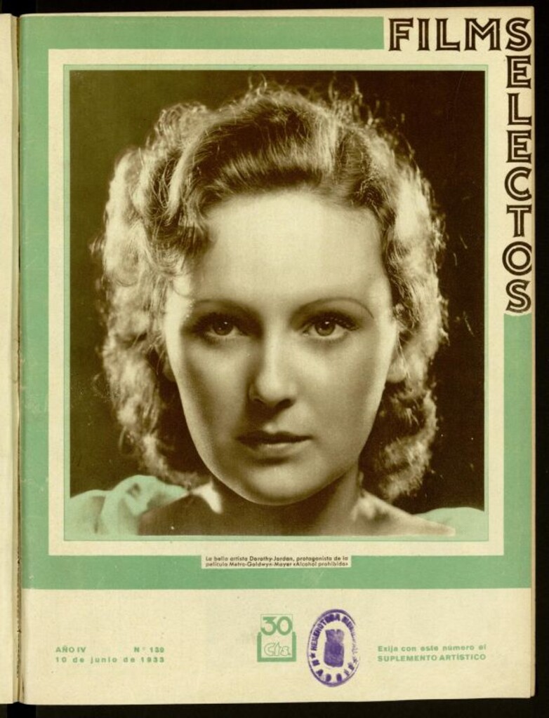 Miniatura de Films Selectos. 10 de junio de 1933, nº 139