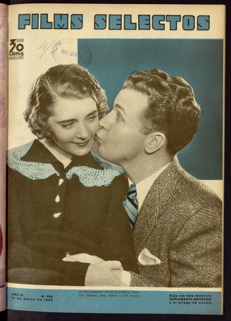 Miniatura de Films Selectos. 16 de marzo de 1935, nº 230