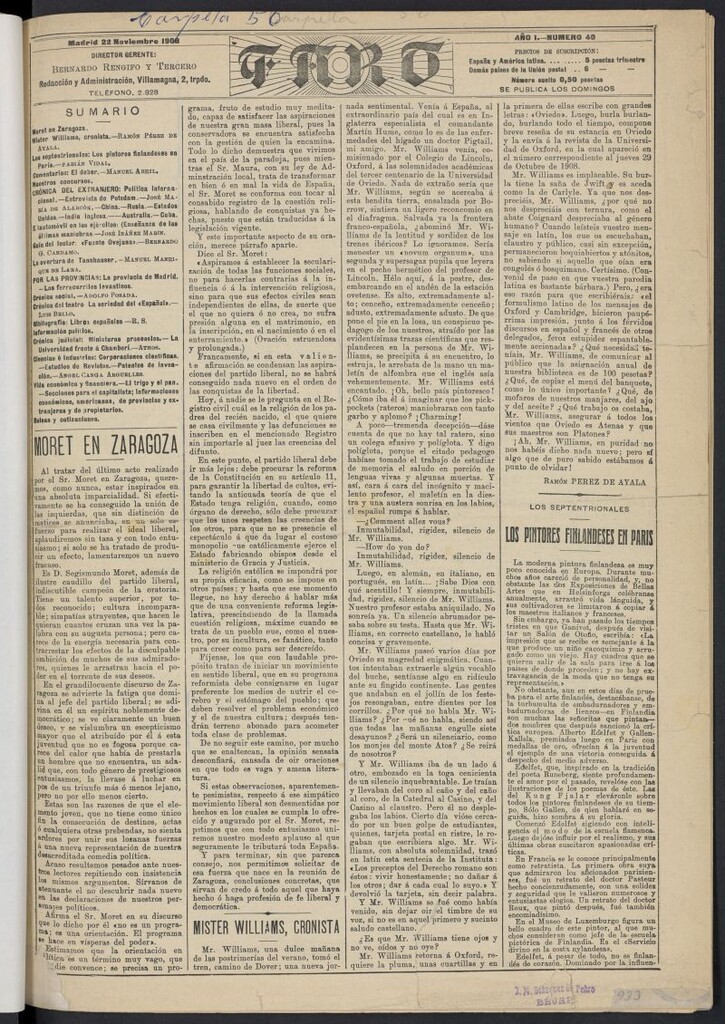 Miniatura de Faro (Madrid. 1908)