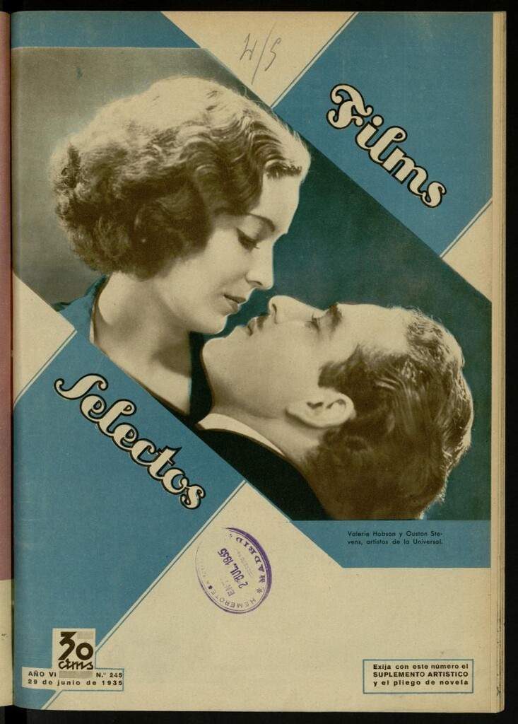 Miniatura de Films Selectos. 29 de junio de 1935, nº 245