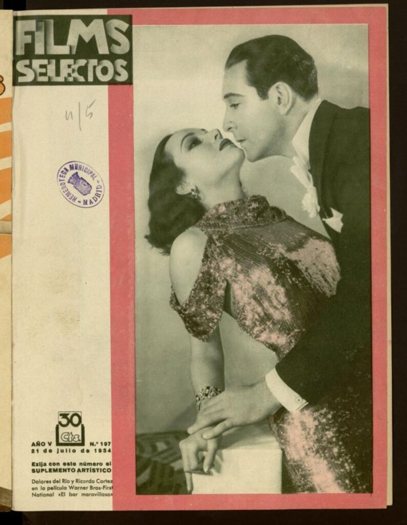 Miniatura de Films Selectos. 21 de julio de 1934. nº 197