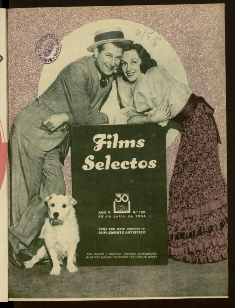 Miniatura de Films Selectos. 28 de julio de 1934. nº 198