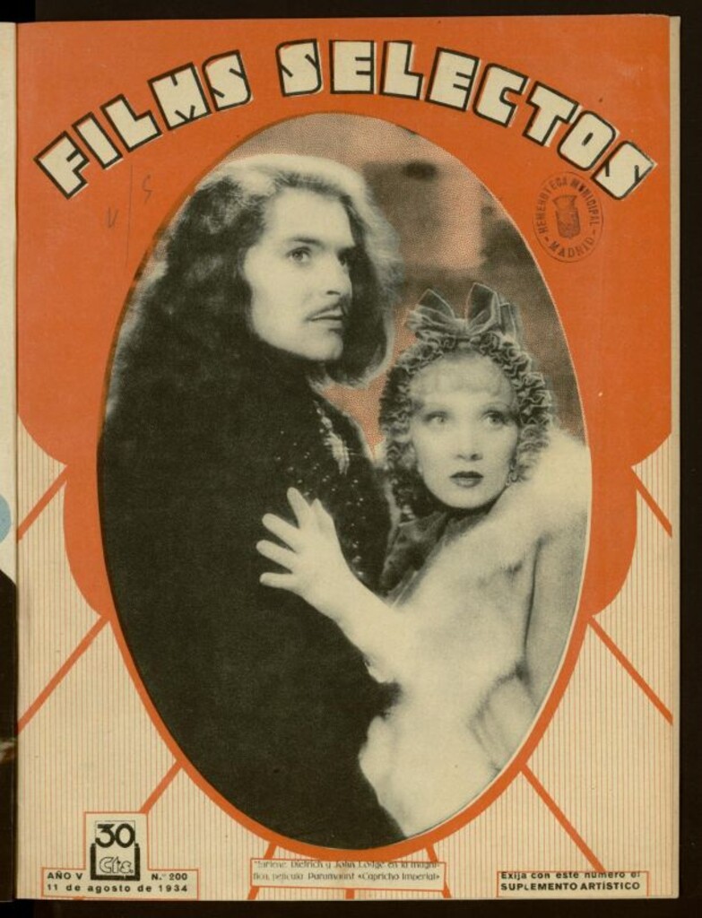 Miniatura de Films Selectos. 11 de agosto de 1934. nº 200