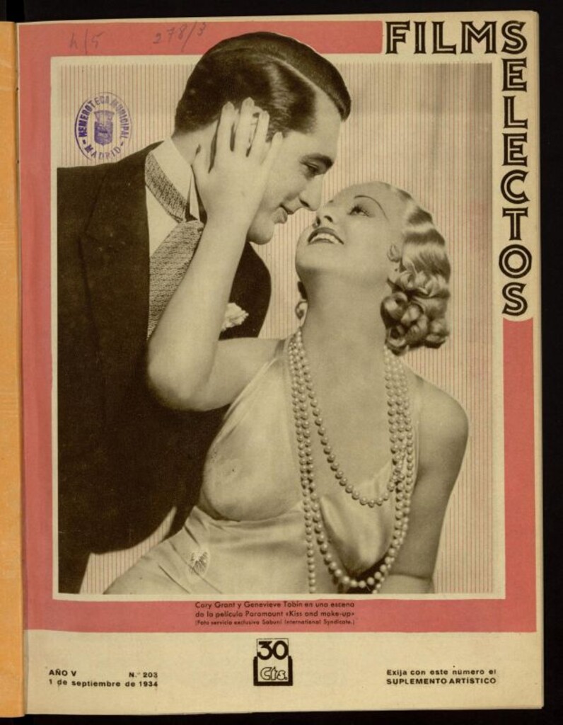 Miniatura de Films Selectos. 1 de septiembre de 1934. nº 203
