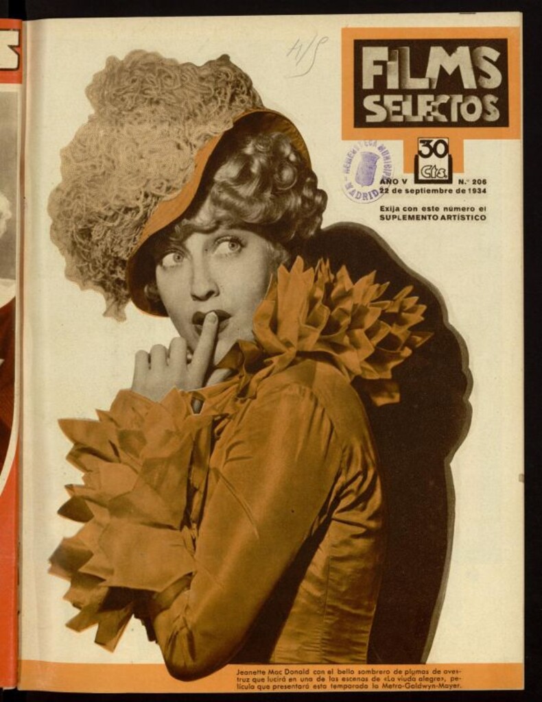 Miniatura de Films Selectos. 22 de septiembre de 1934. nº 206