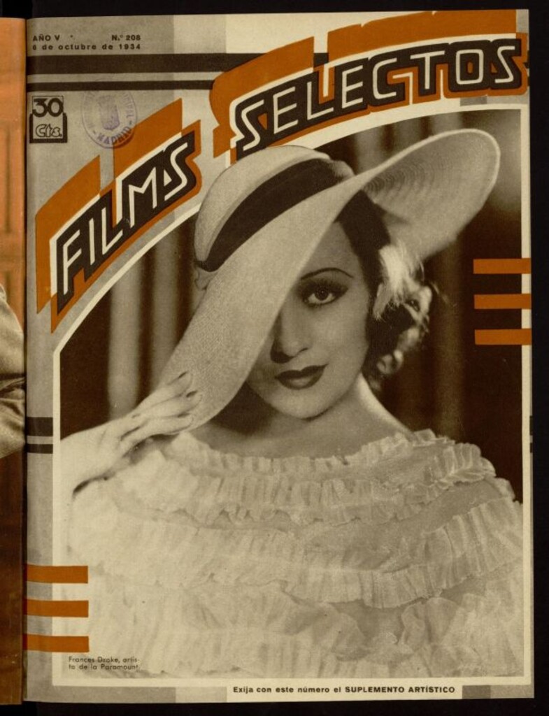 Miniatura de Films Selectos. 6 de octubre de 1934. nº 208