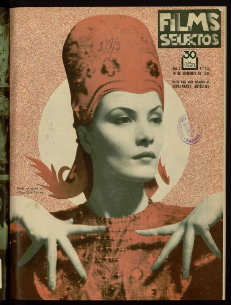 Miniatura de Films Selectos. 10 de noviembre de 1934. nº 212