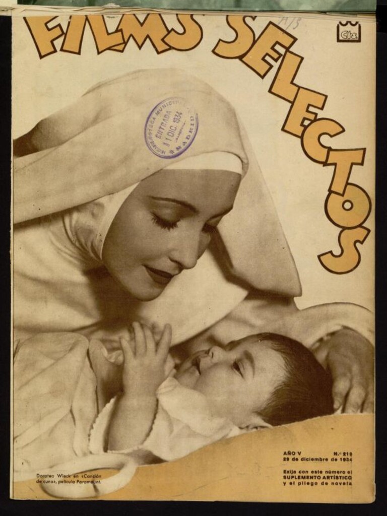 Miniatura de Films Selectos. 29 de diciembre de 1934. nº 219