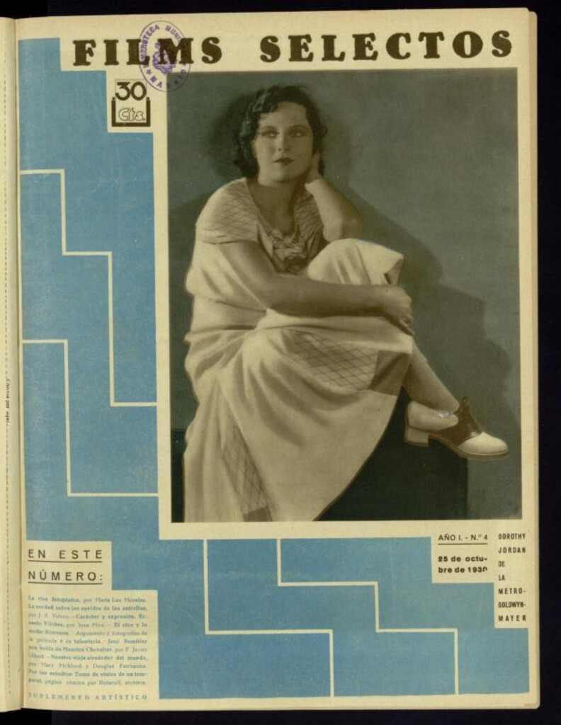 Miniatura de Films Selectos. 25 de octubre de 1930, nº 4