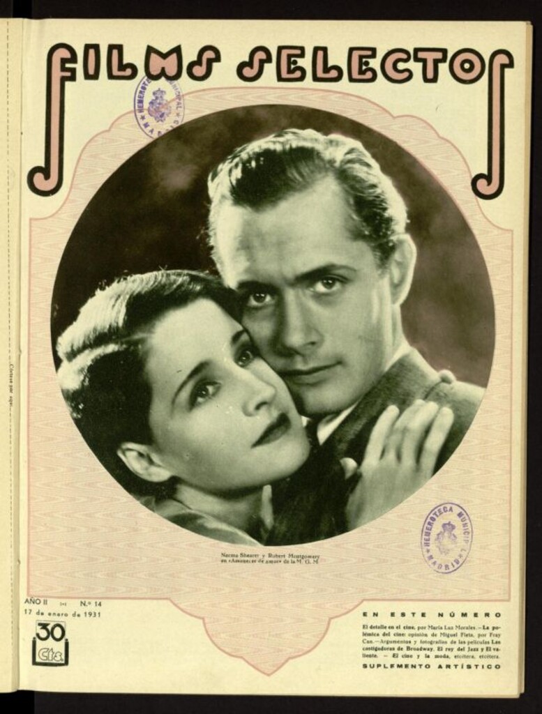 Miniatura de Films Selectos. 17 de enero de 1931, nº 14