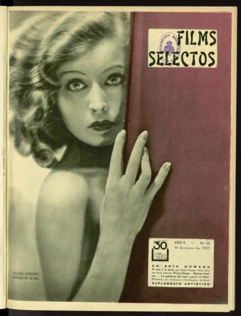 Miniatura de Films Selectos. 14 de marzo de 1931, nº 22