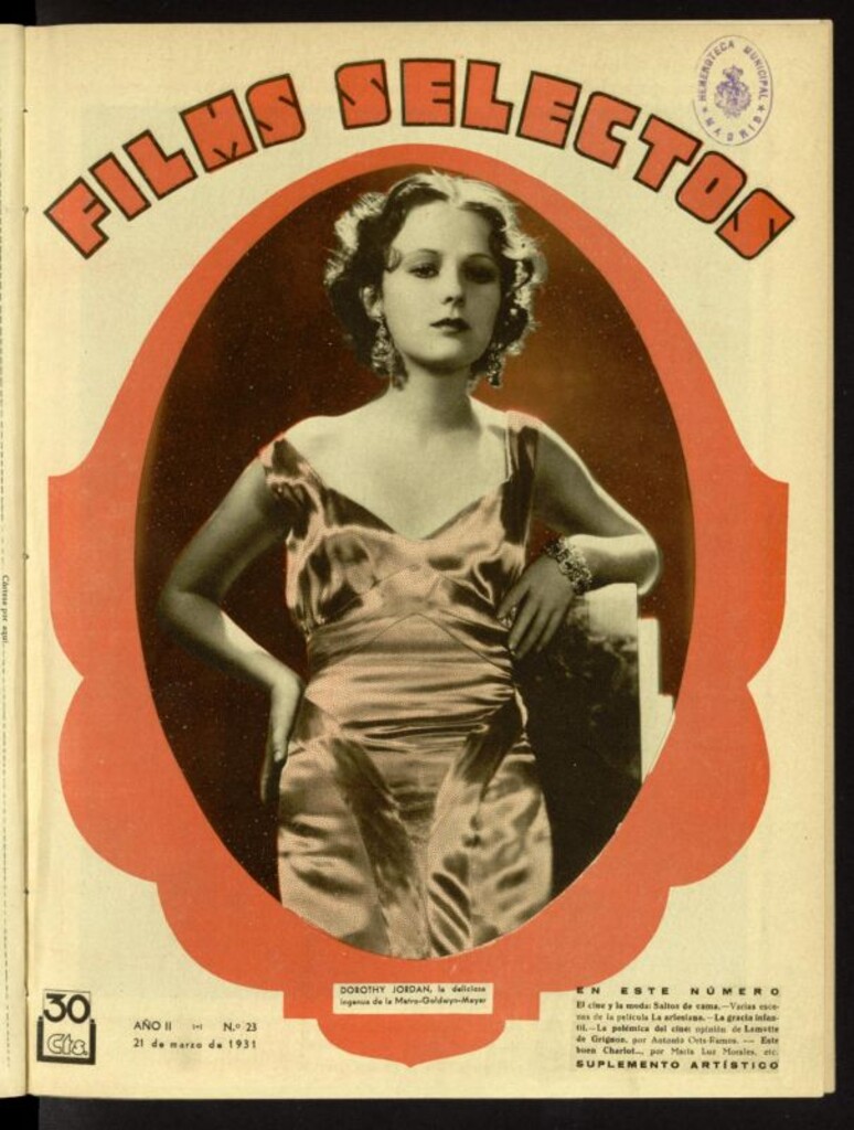 Miniatura de Films Selectos. 21 de marzo de 1931, nº 23