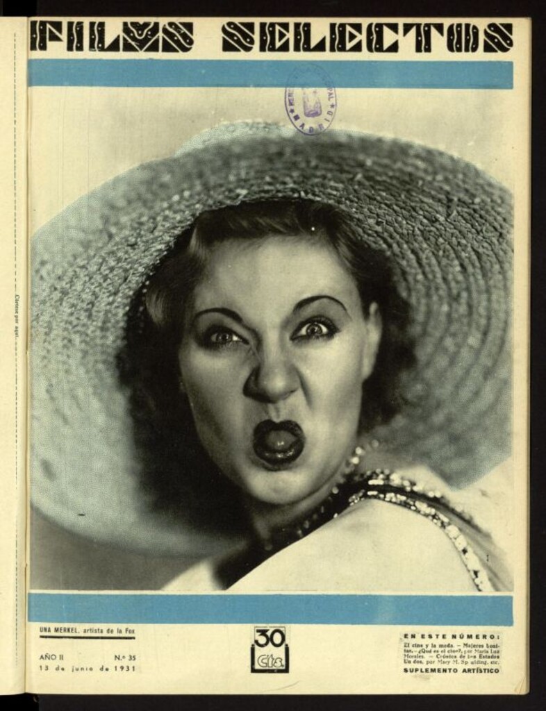 Miniatura de Films Selectos. 13 de junio de 1931, nº 35