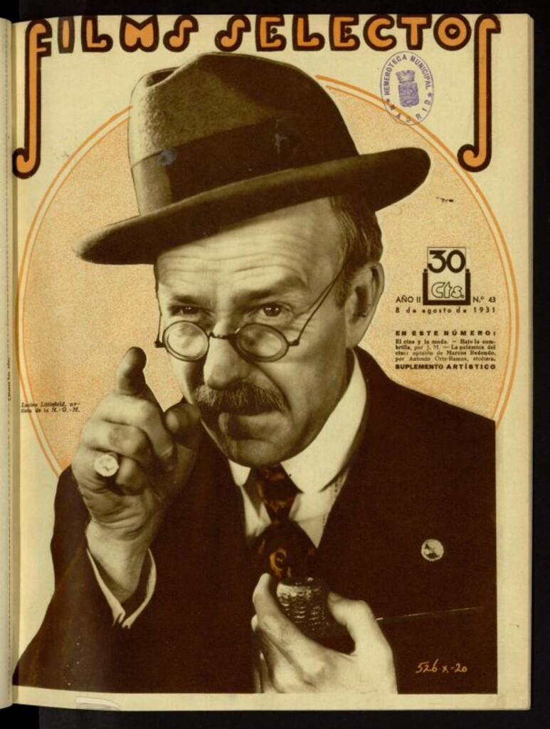 Miniatura de Films Selectos. 8 de agosto de 1931, nº 43