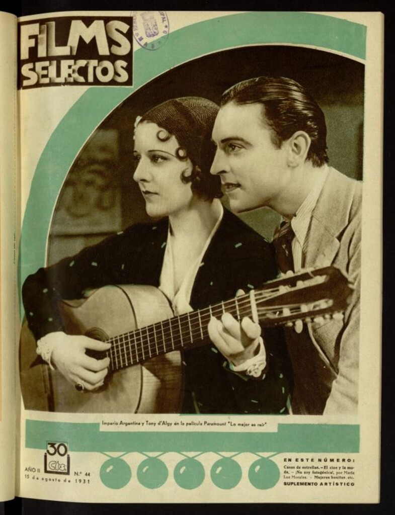 Miniatura de Films Selectos. 15 de agosto de 1931, nº 44
