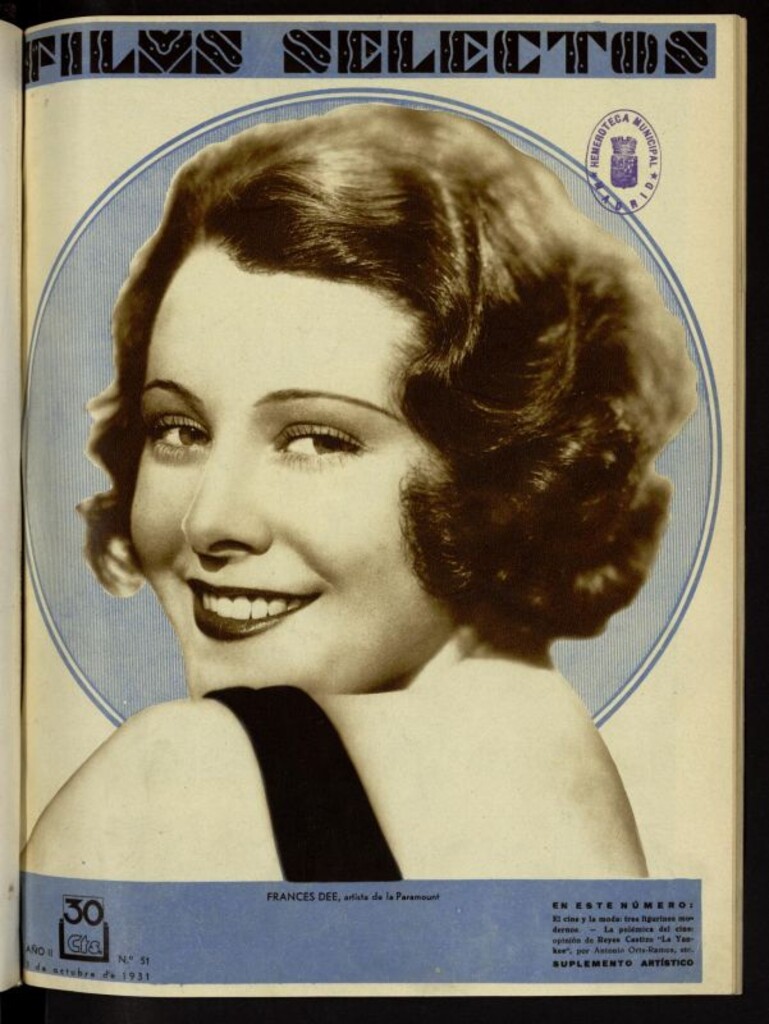 Miniatura de Films Selectos. 3 de octubre de 1931, nº 51