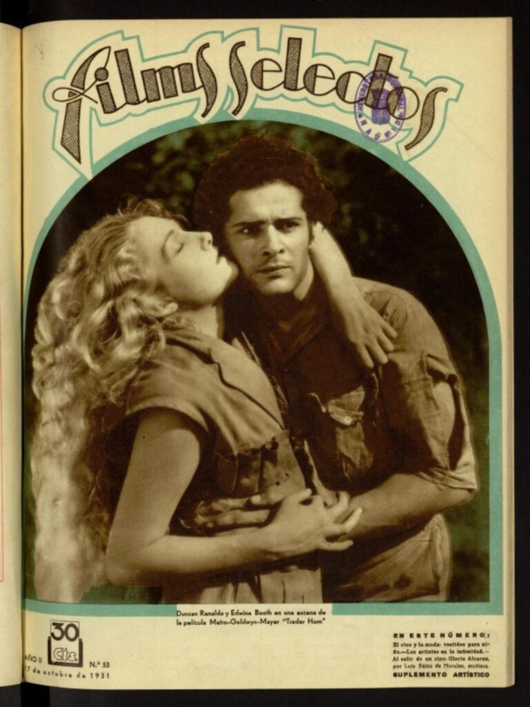 Miniatura de Films Selectos. 17 de octubre de 1931, nº 53