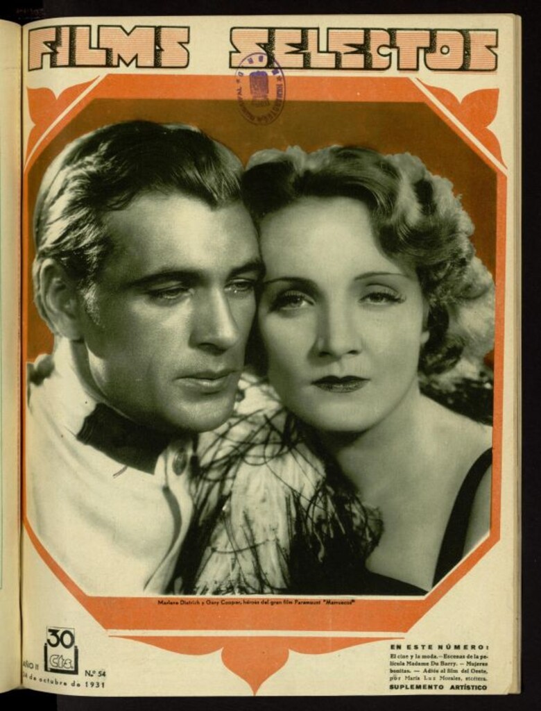 Miniatura de Films Selectos. 24 de octubre de 1931, nº 54