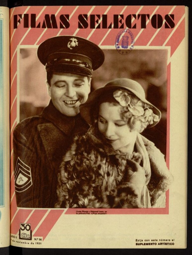 Miniatura de Films Selectos. 7 de noviembre de 1931, nº 56