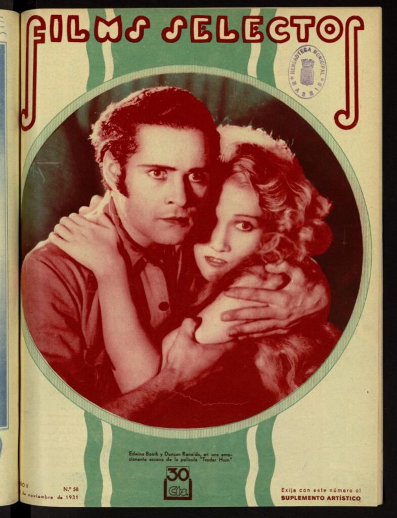 Miniatura de Films Selectos. 21 de noviembre de 1931, nº 58