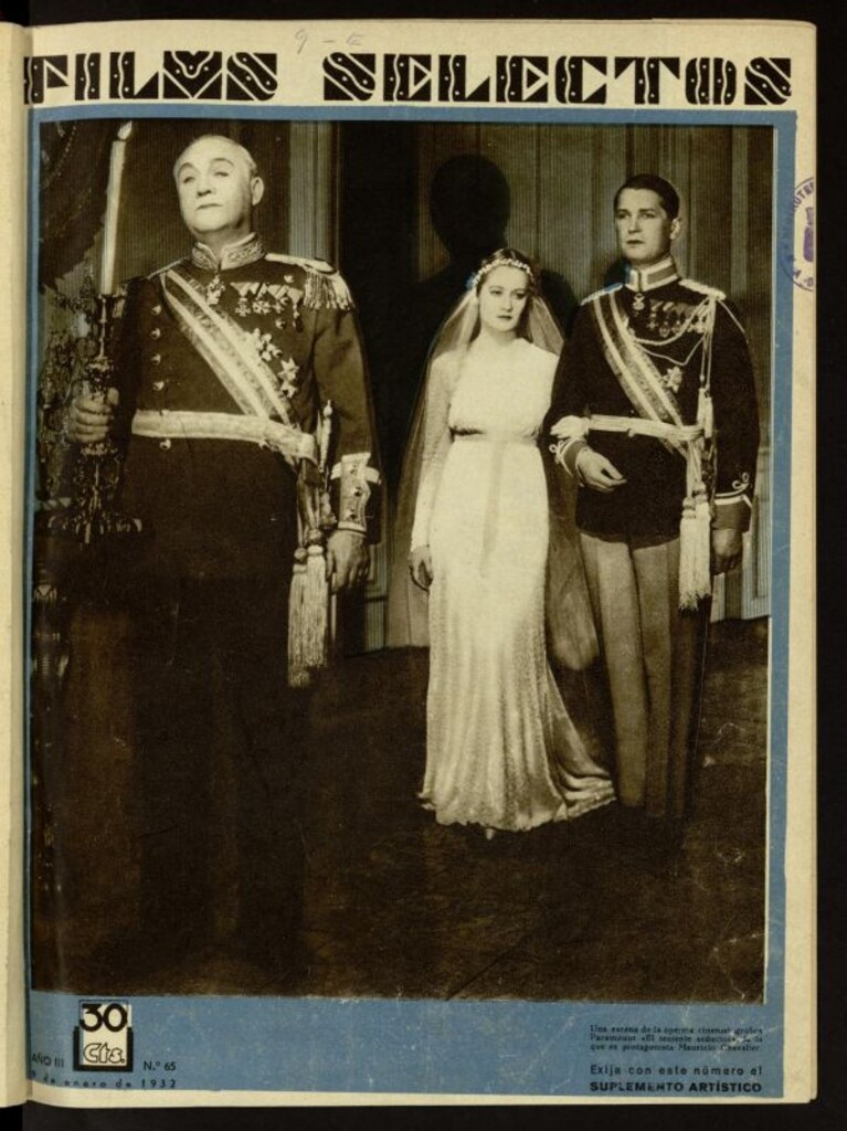 Miniatura de Films Selectos. 9 de enero de 1932, nº 65