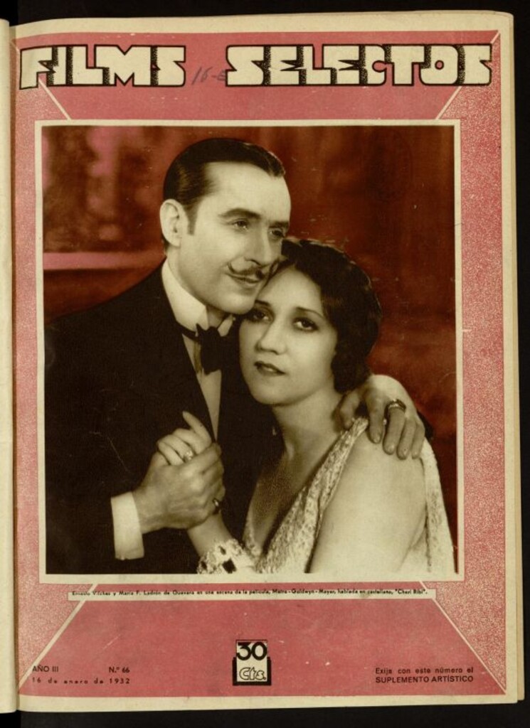Miniatura de Films Selectos. 16 de enero de 1932, nº 66