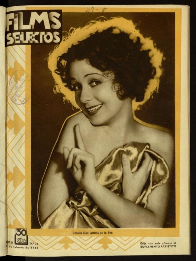 Miniatura de Films Selectos. 27 de febrero de 1932, nº 72