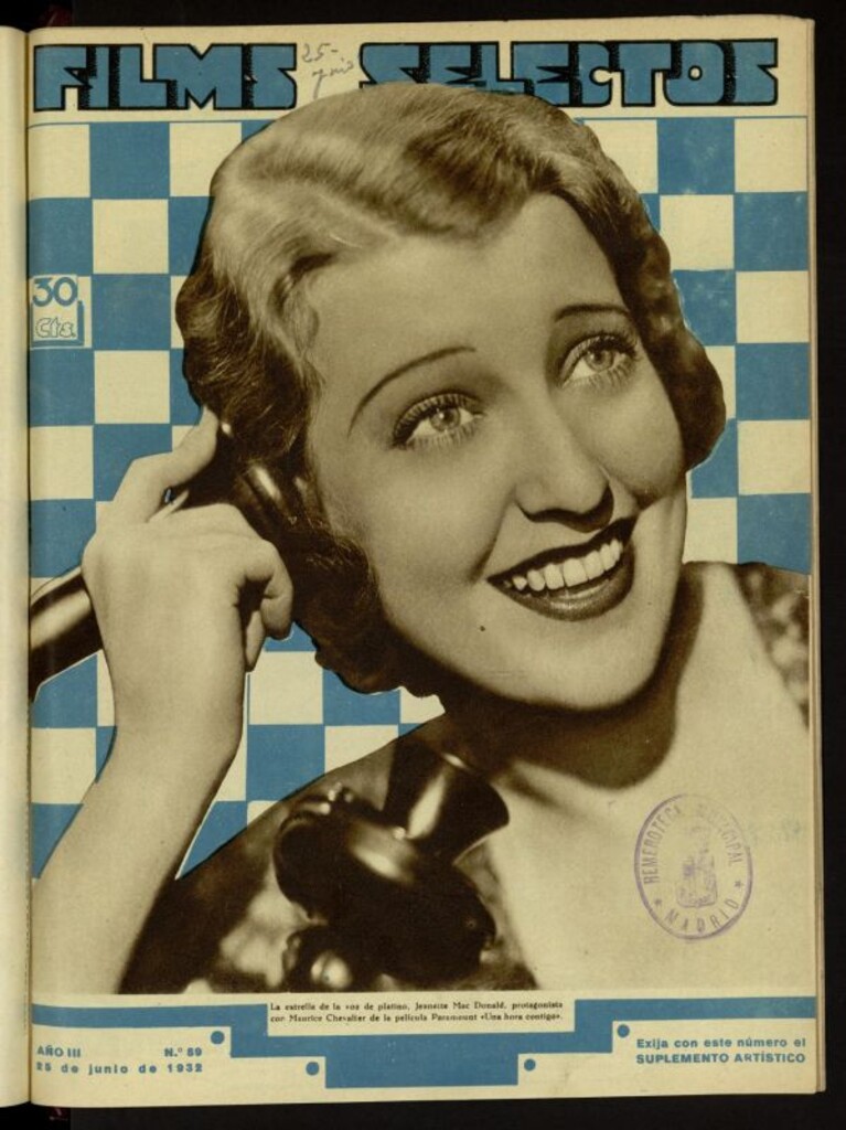 Miniatura de Films Selectos. 25 de junio de 1932, nº 89