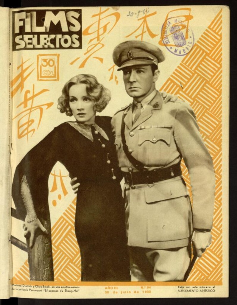 Miniatura de Films Selectos. 30 de julio de 1932, nº 94