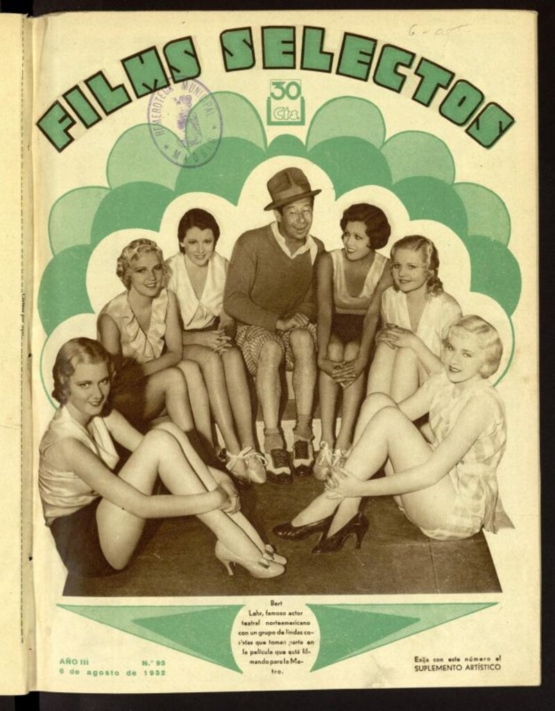 Miniatura de Films Selectos. 6 de agosto de 1932, nº 95